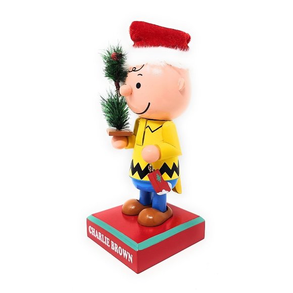 Charlie Brown Peanuts Christmas Wood 9" Nutcracker - Personalized - Picture 3 of 4